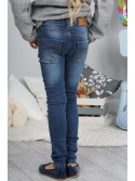 Pantaloni fete din denim cu abraziuni NDZ205 - Magazin online - Boutique